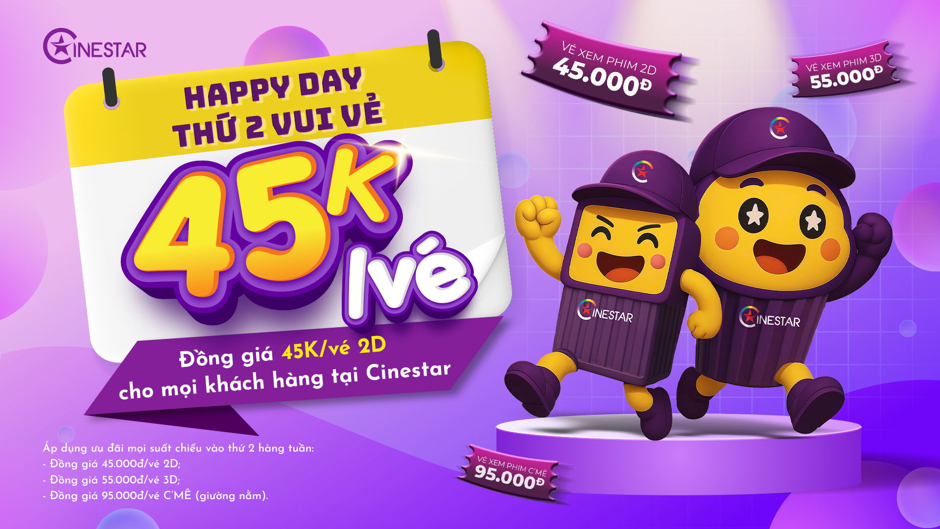 Happy Hour ưu đãi 45K